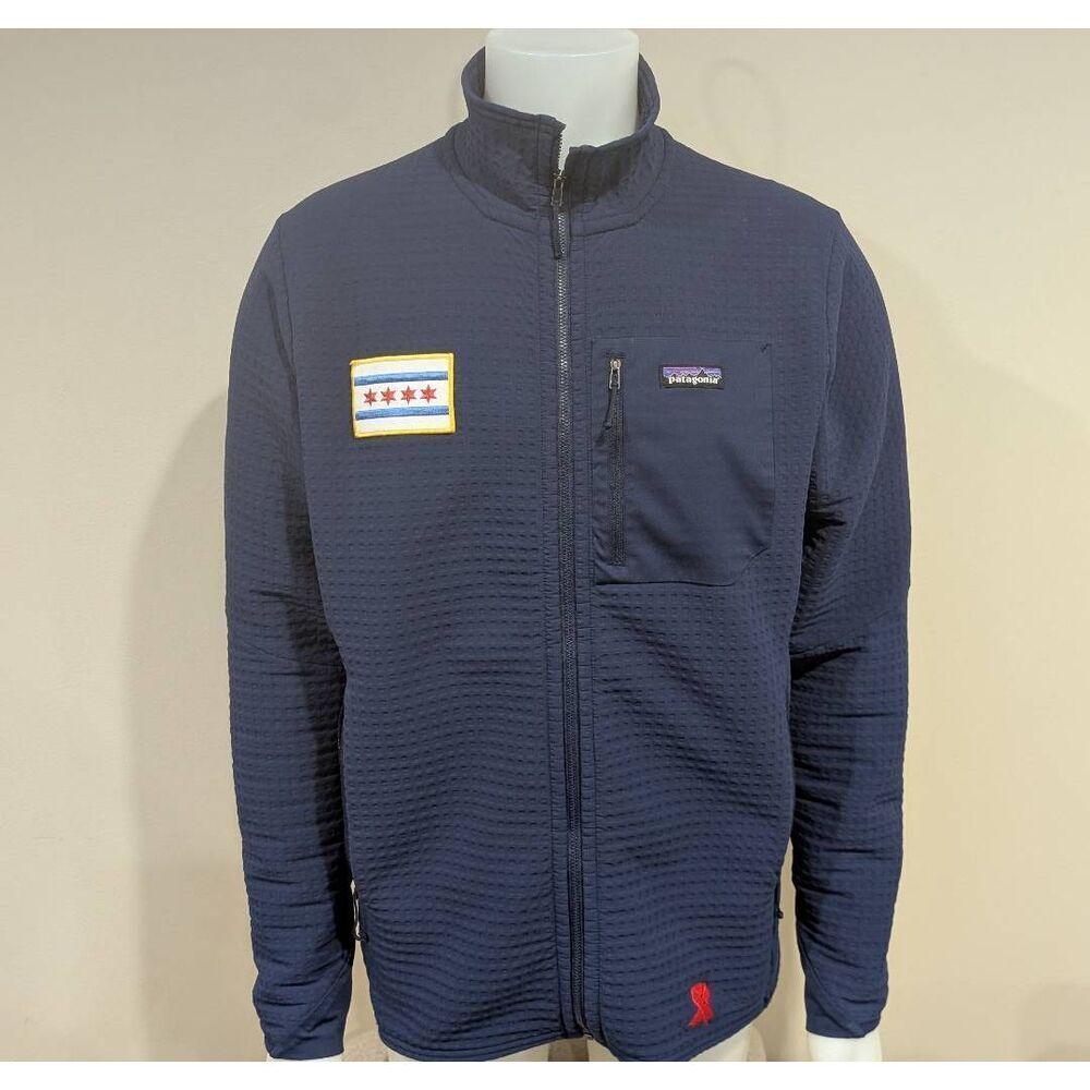 Patagonia regulator jacket with‎ Chicago flag patch